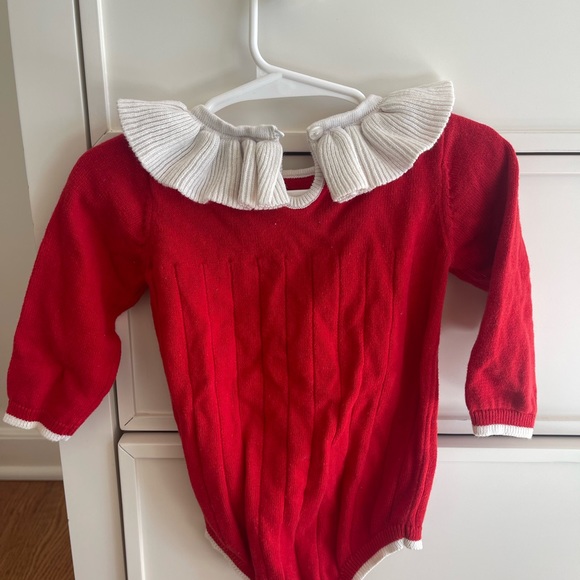 Cat & Jack 6-9m Christmas knit outfit - Picture 3 of 3